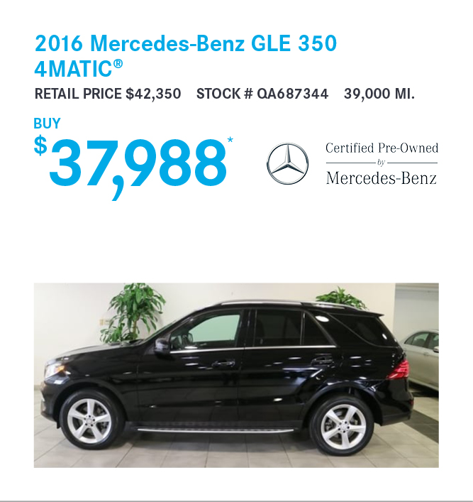 2016 Mercedes-Benz GLE 350 4MATIC®