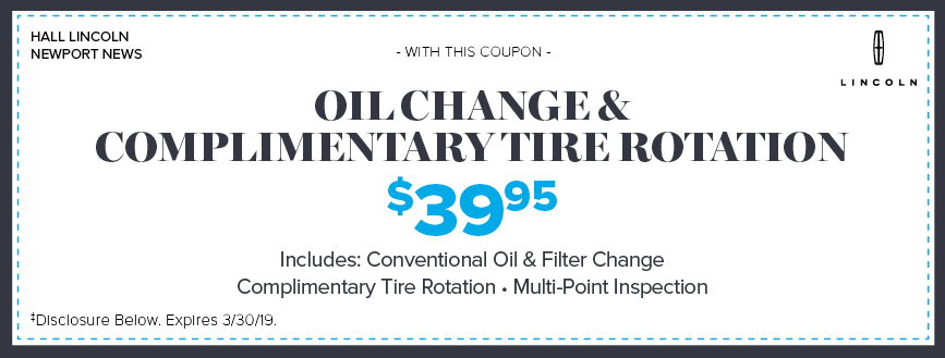 Oil Change & Complimentary Tire Rotation
