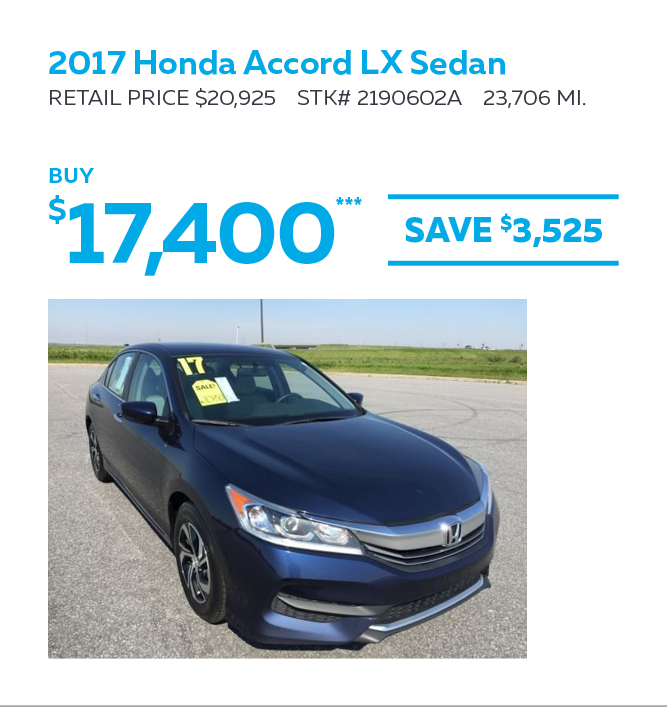 2017 Honda Accord LX Sedan