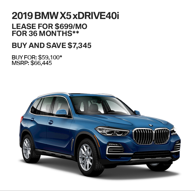 2019 BMW X5 xDRIVE40i