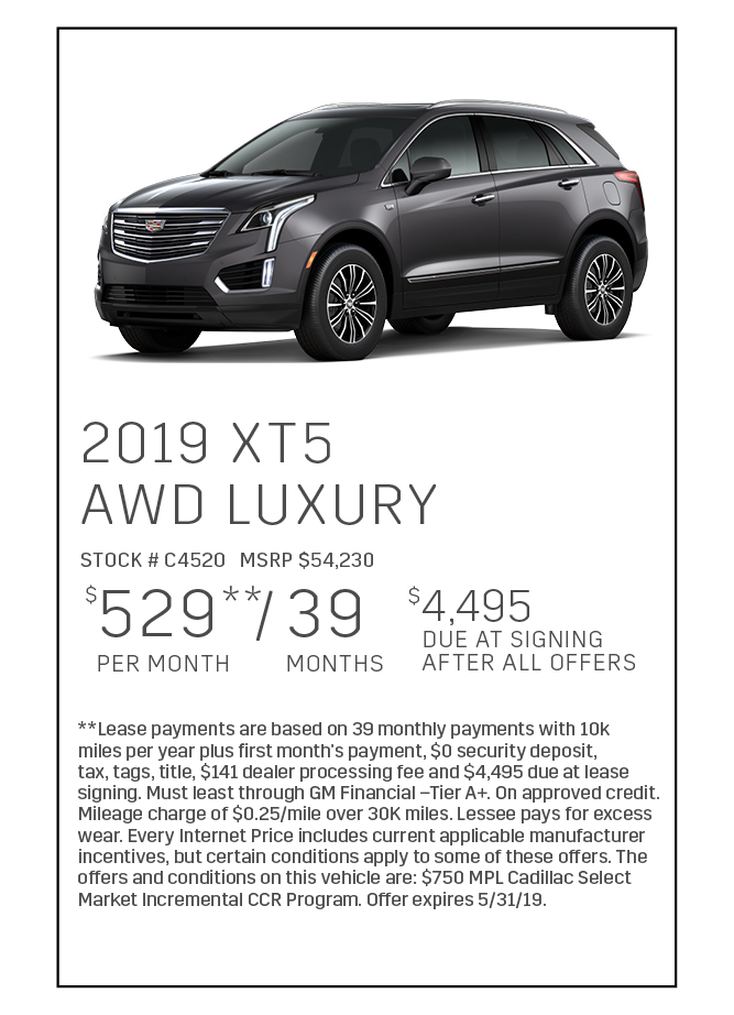 2019 XT5 LUXURY AWD 