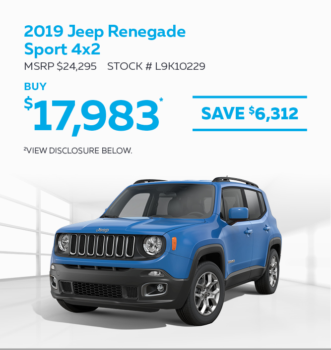 2019 Jeep Renegade Sport 4x2 