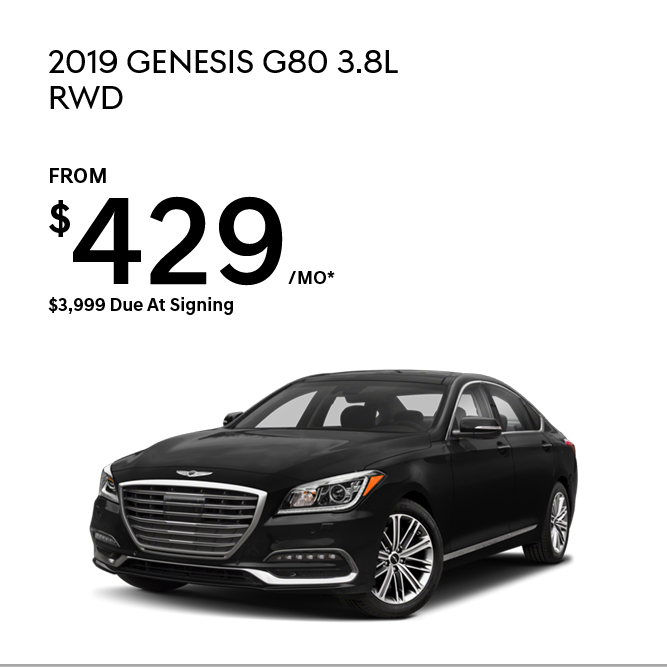 2019 Genesis G80 3.8L RWD