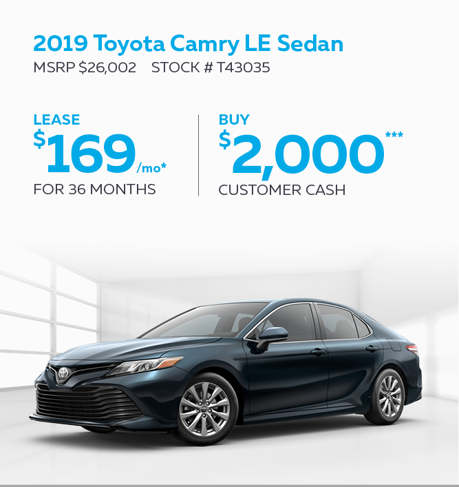 2019 Toyota Camry LE Sedan