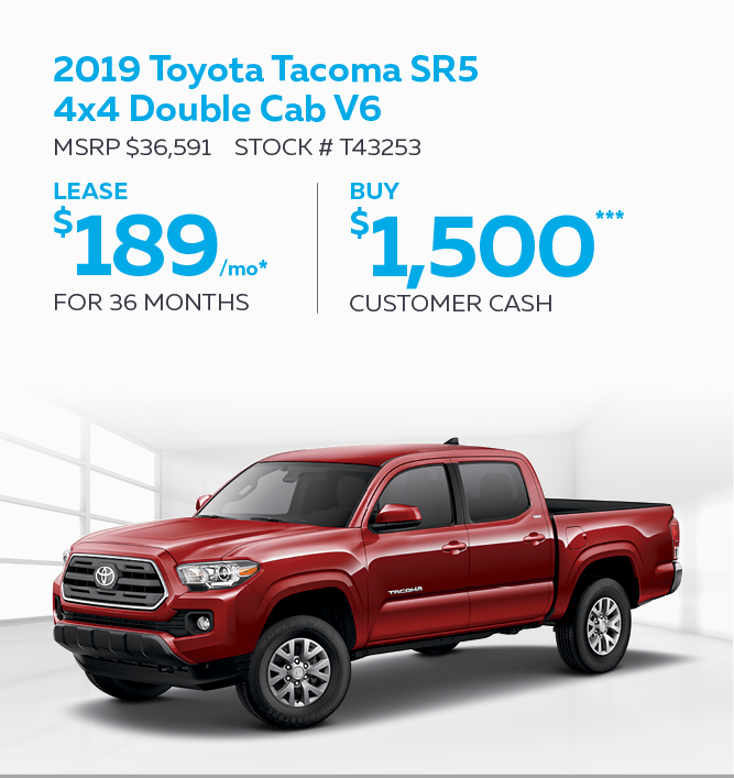 2019 Toyota Tacoma SR5 4x4 Double Cab V6