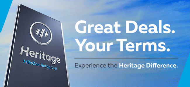 Great Deals. Your Terms. Experience the Heritage Difference.