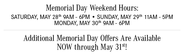 Additional Memorial Day Offers