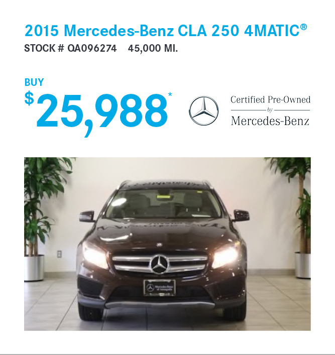 2015 Mercedes-Benz GLA 250 4MATIC®